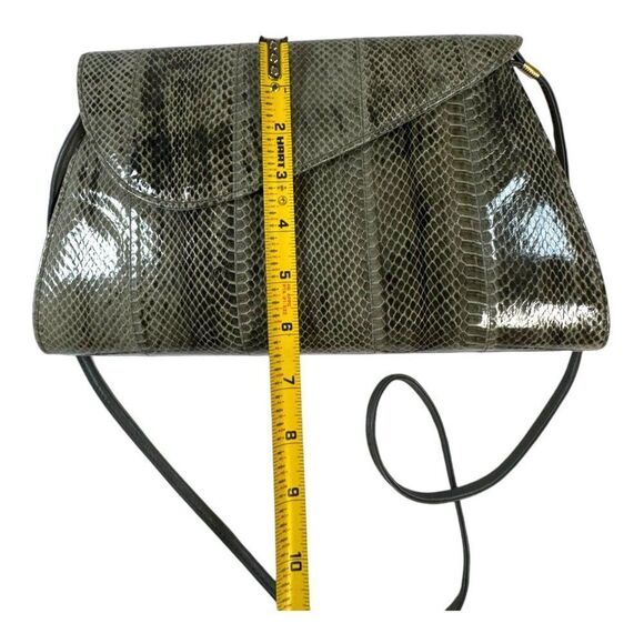 Vintage Jasmin Snakeskin Leather Clutch & Shoulder Bag - Picture 6 of 6